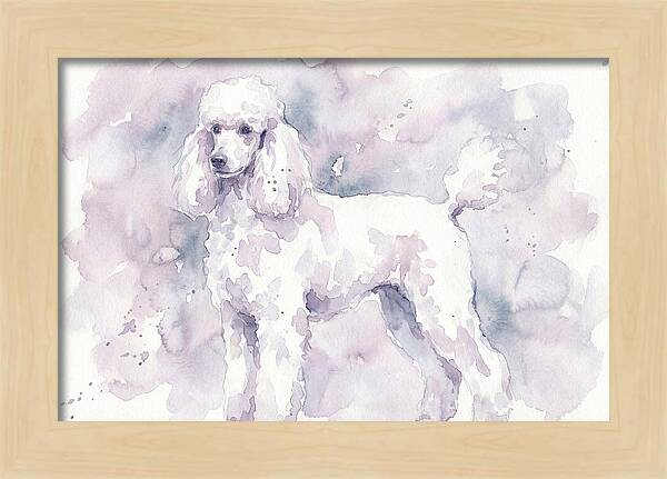 Poodle In Soft Watercolor
