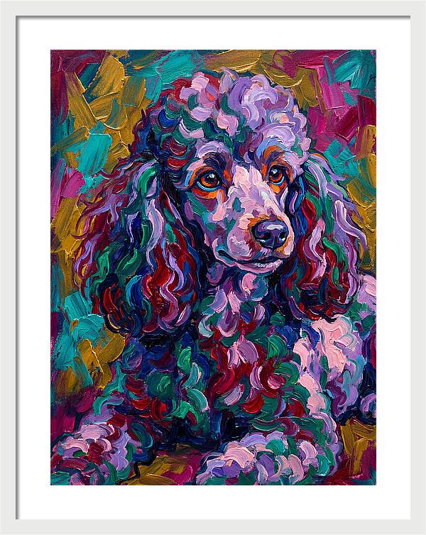 Poodle In Vibrant Colors