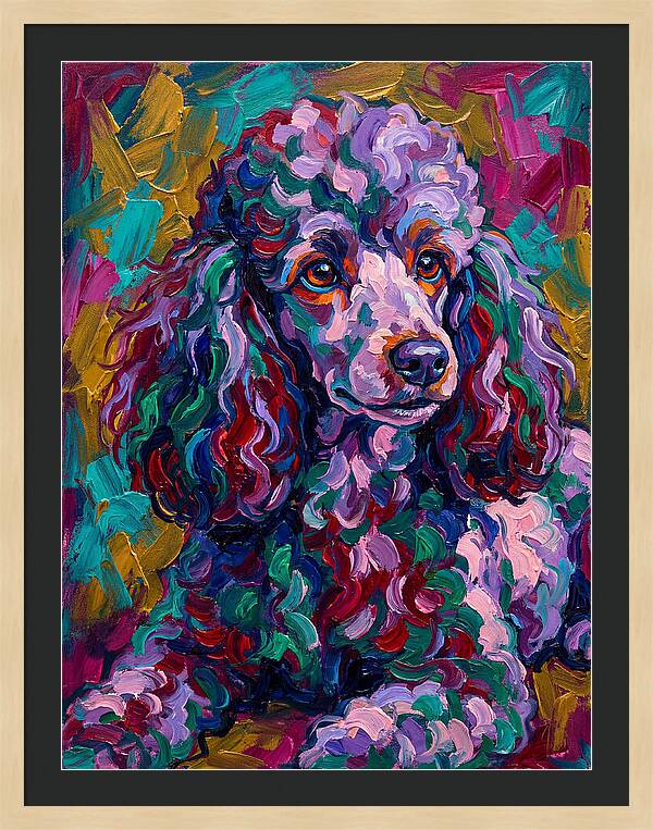 Poodle In Vibrant Colors