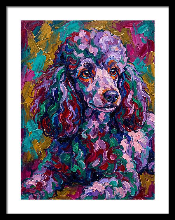 Poodle In Vibrant Colors