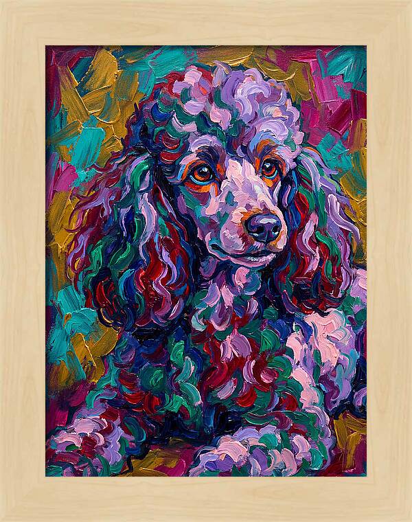 Poodle In Vibrant Colors