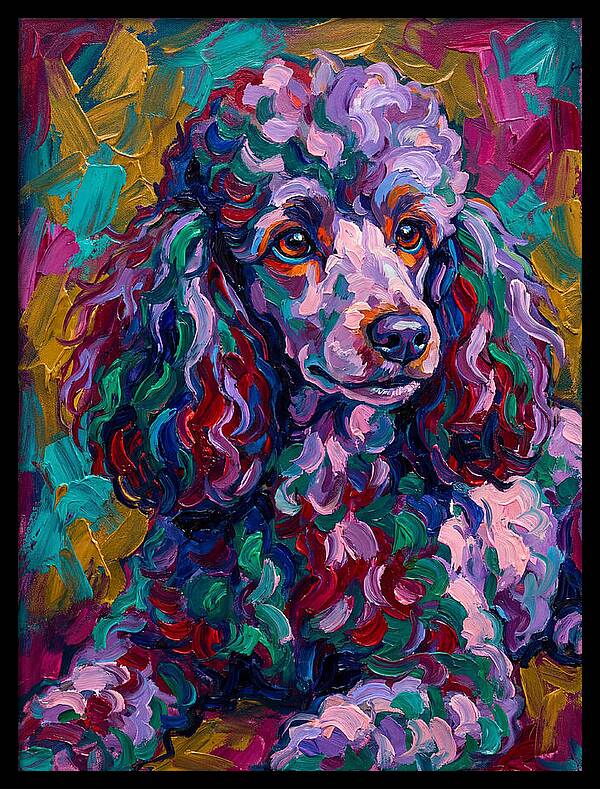 Poodle In Vibrant Colors