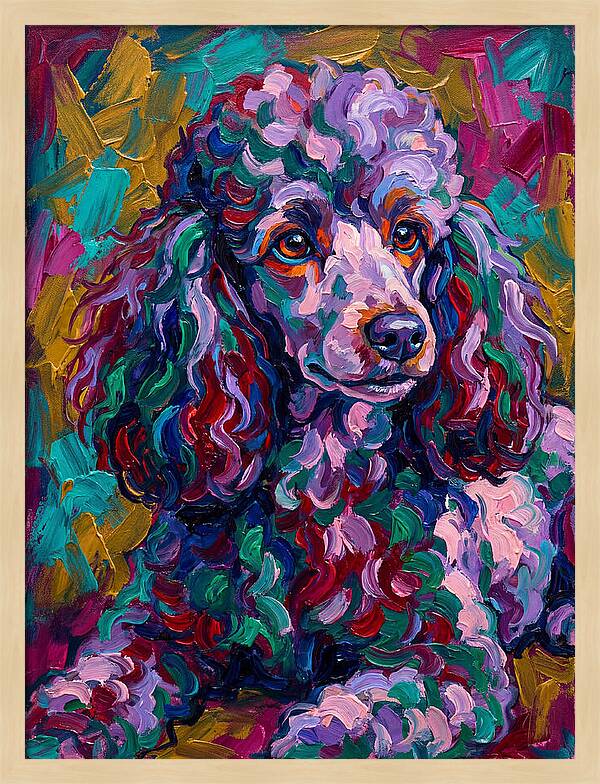 Poodle In Vibrant Colors