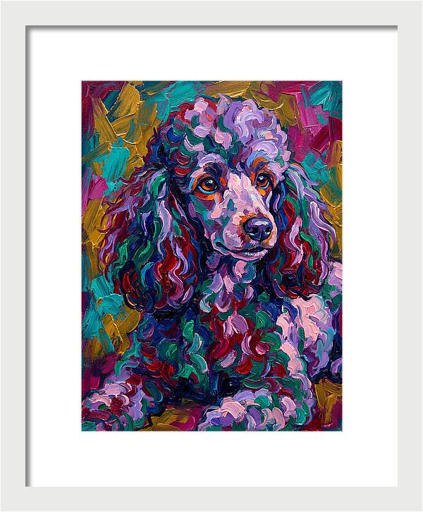 Poodle In Vibrant Colors