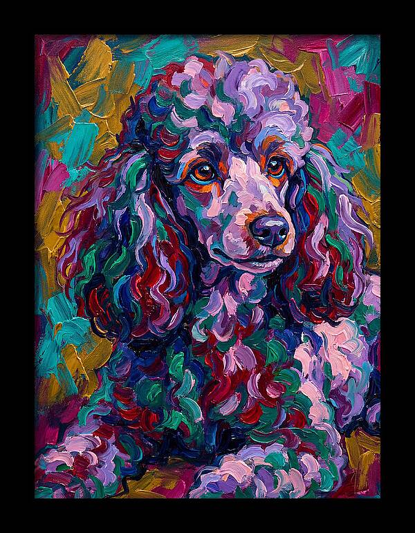 Poodle In Vibrant Colors