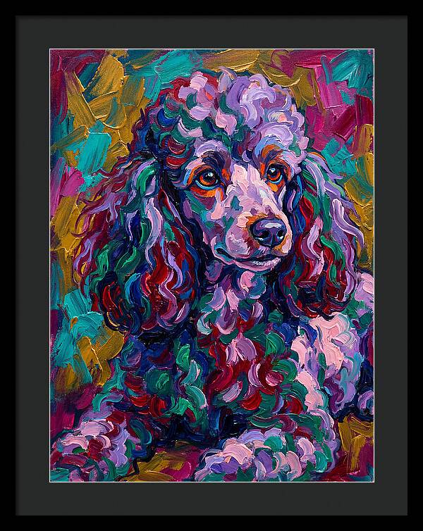 Poodle In Vibrant Colors