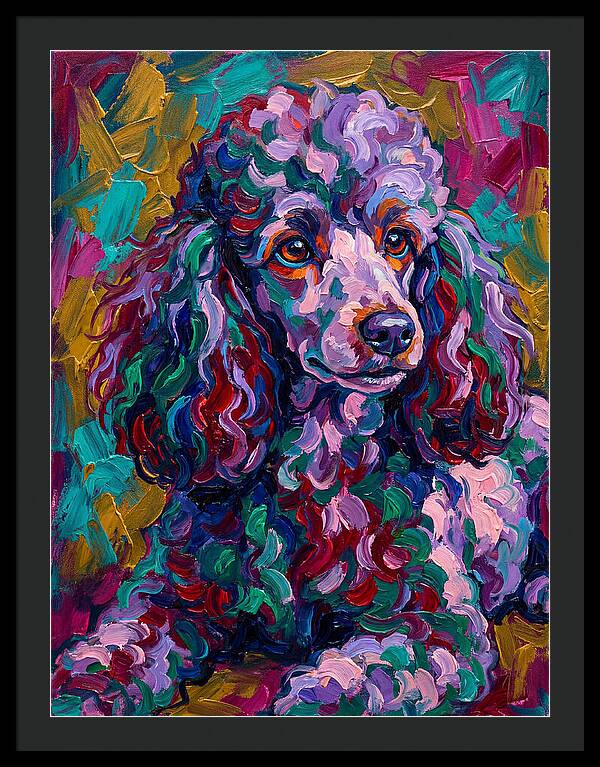 Poodle In Vibrant Colors