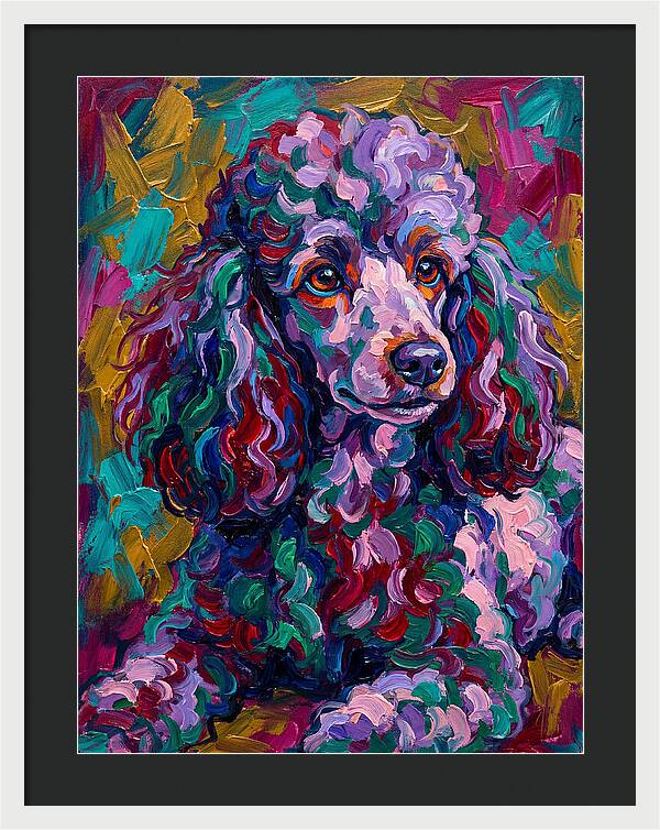 Poodle In Vibrant Colors