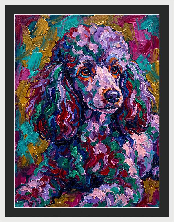 Poodle In Vibrant Colors