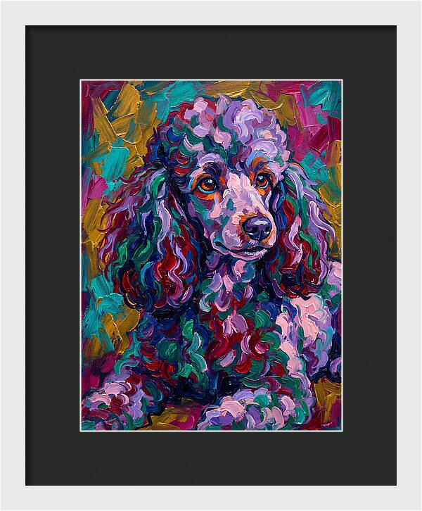 Poodle In Vibrant Colors