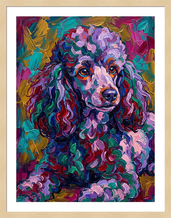 Poodle In Vibrant Colors