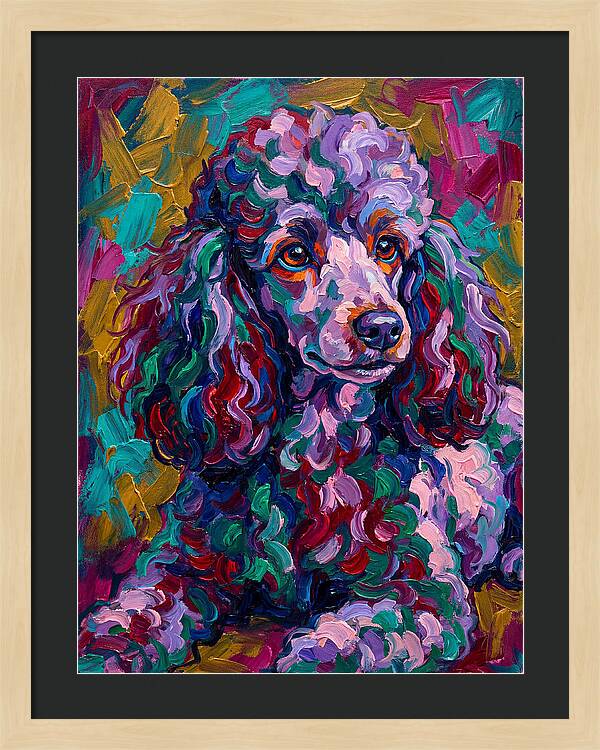 Poodle In Vibrant Colors