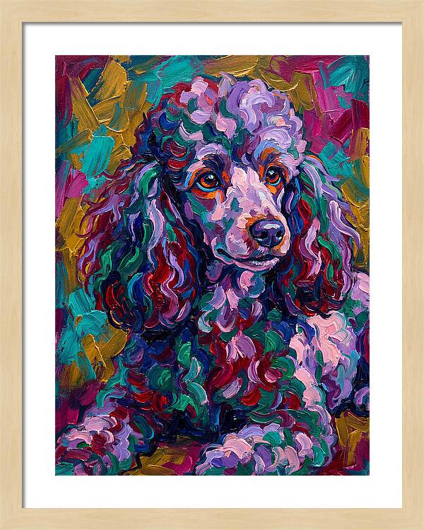 Poodle In Vibrant Colors