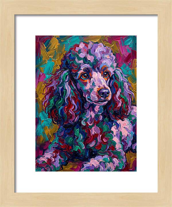 Poodle In Vibrant Colors