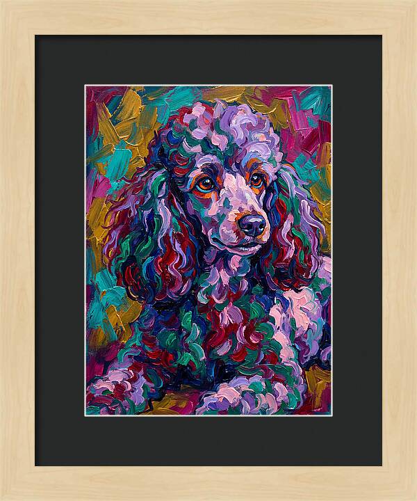 Poodle In Vibrant Colors