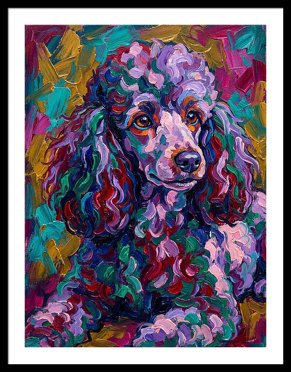 Poodle In Vibrant Colors