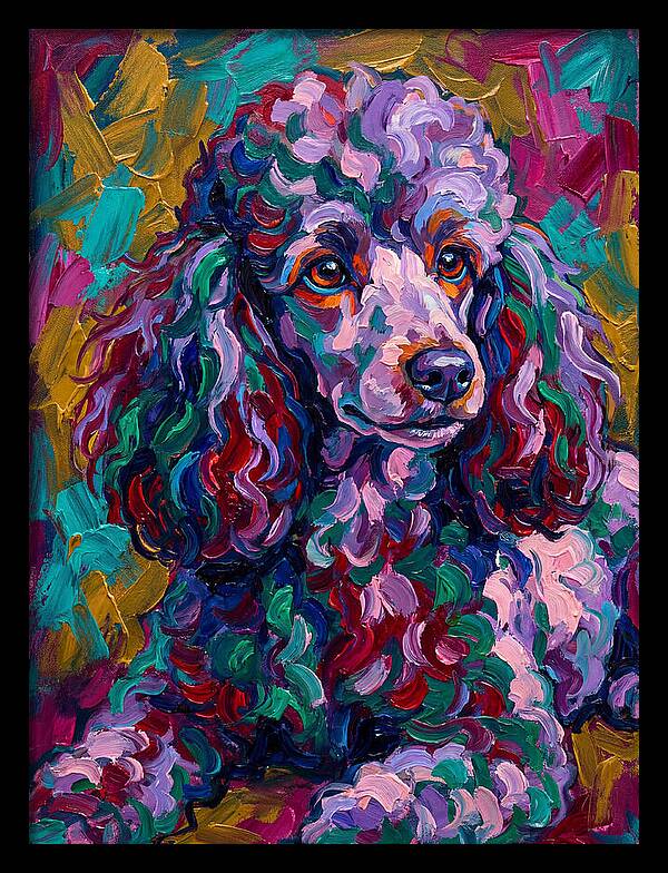Poodle In Vibrant Colors