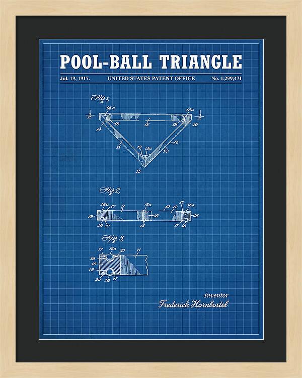 Pool Ball Triangle Blueprint Patent Us1299471a