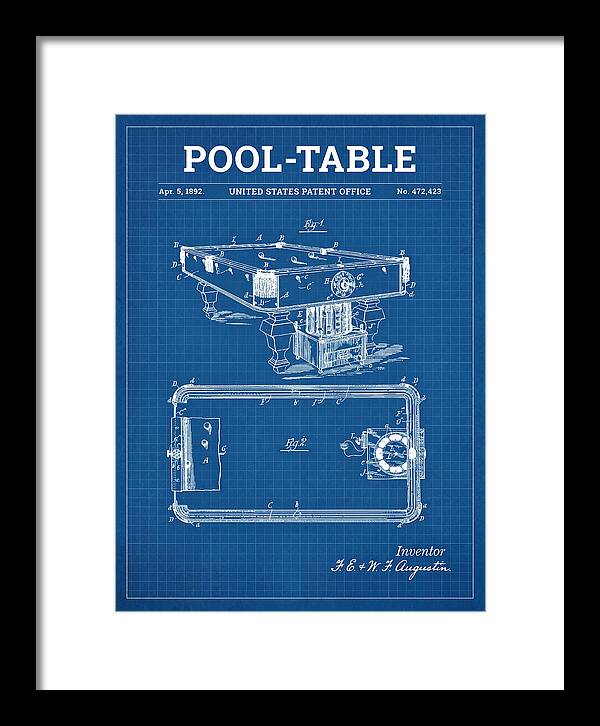 Pool Table Blueprint Patent Us472423a
