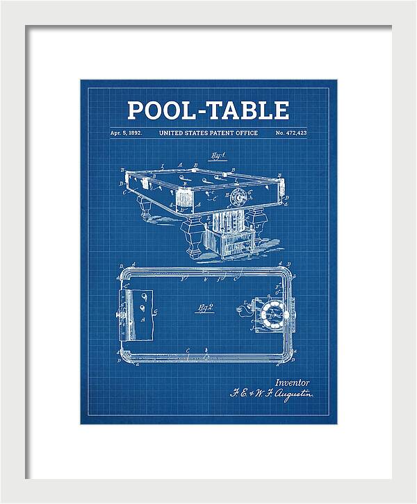 Pool Table Blueprint Patent Us472423a