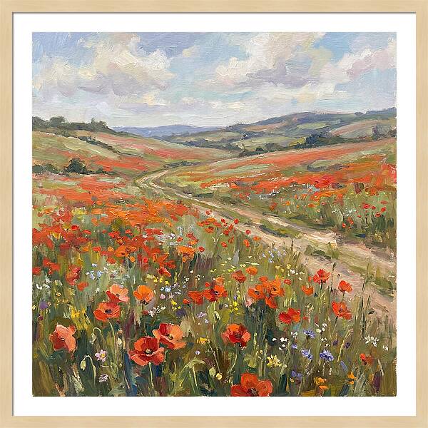 Poppy Fields In Bloom