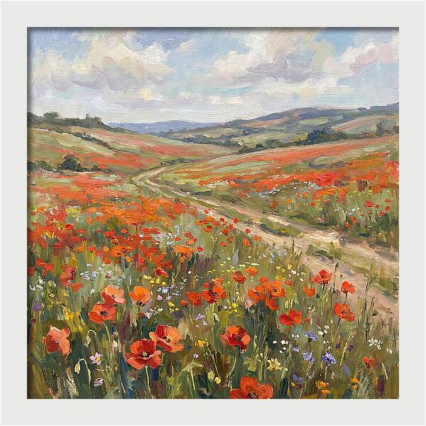 Poppy Fields In Bloom