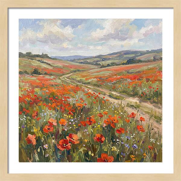 Poppy Fields In Bloom