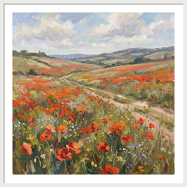 Poppy Fields In Bloom