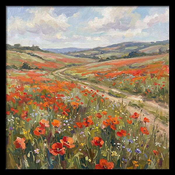 Poppy Fields In Bloom