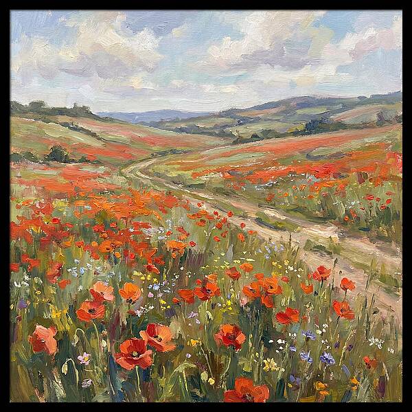 Poppy Fields In Bloom