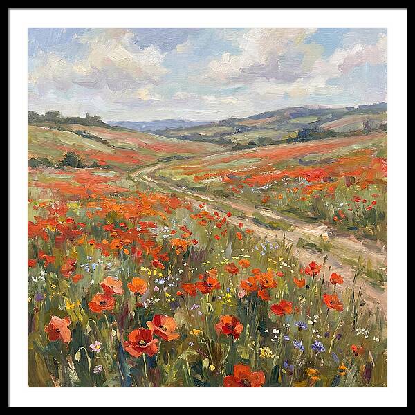 Poppy Fields In Bloom