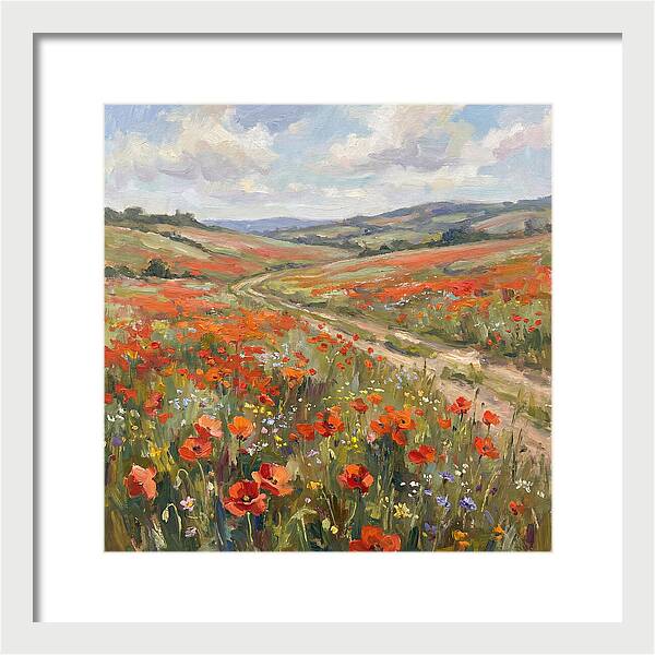 Poppy Fields In Bloom