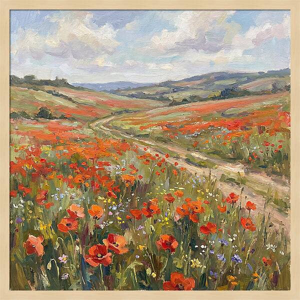 Poppy Fields In Bloom