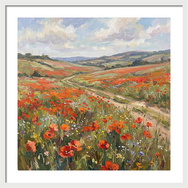 Poppy Fields In Bloom