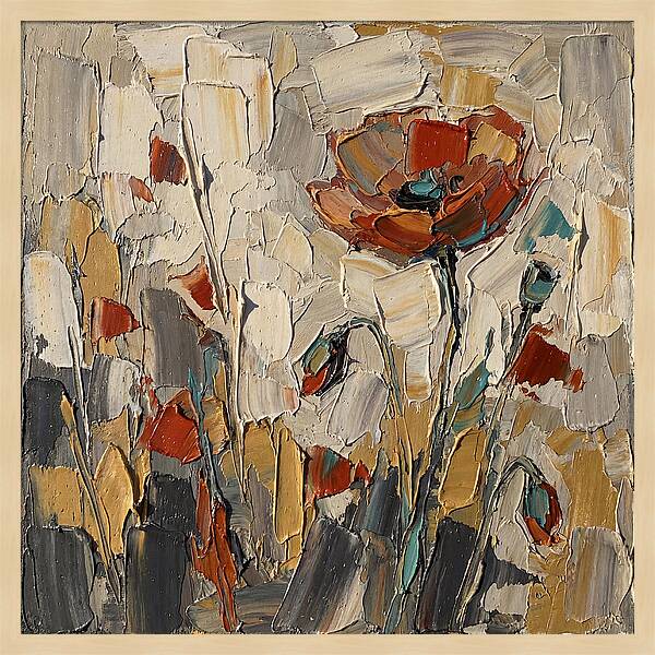 Poppy Fields In Palette Knife