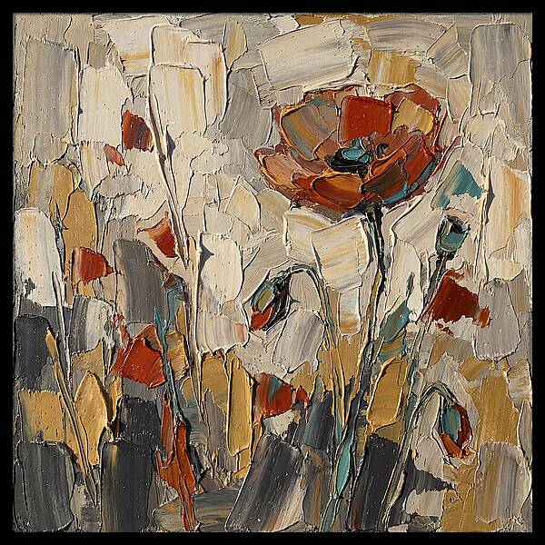Poppy Fields In Palette Knife