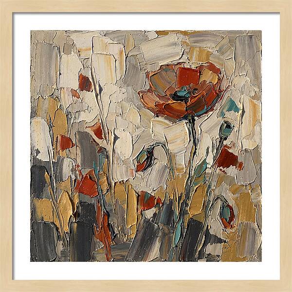Poppy Fields In Palette Knife
