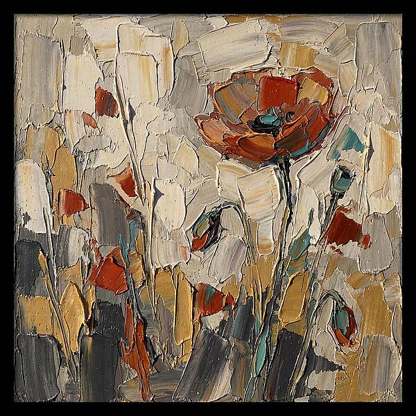 Poppy Fields In Palette Knife