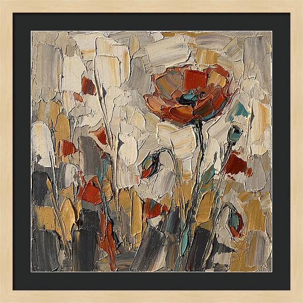 Poppy Fields In Palette Knife