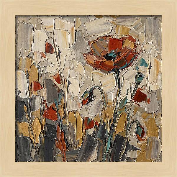 Poppy Fields In Palette Knife