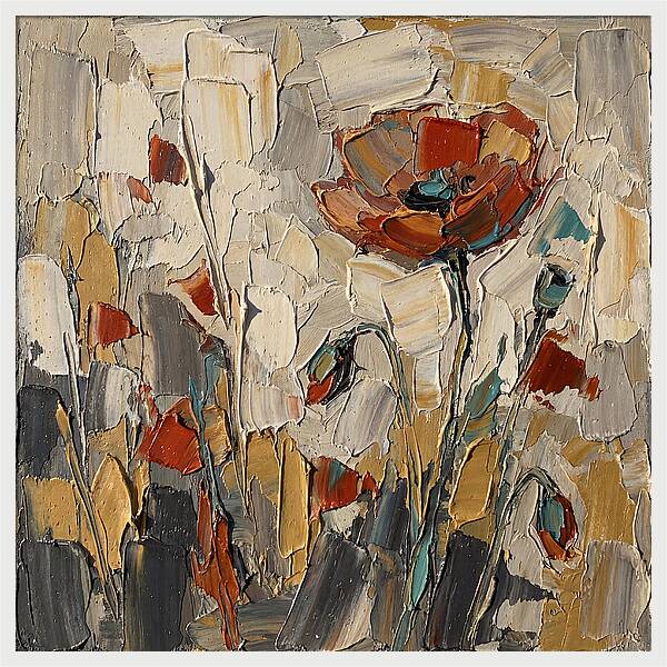 Poppy Fields In Palette Knife