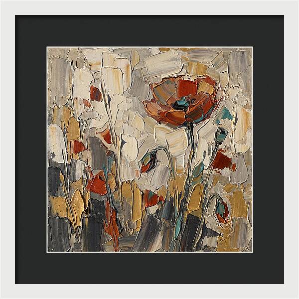 Poppy Fields In Palette Knife
