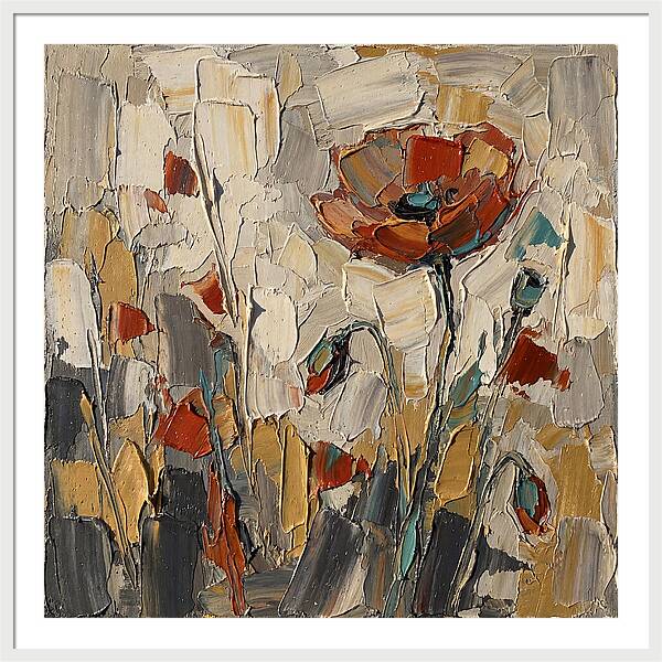 Poppy Fields In Palette Knife