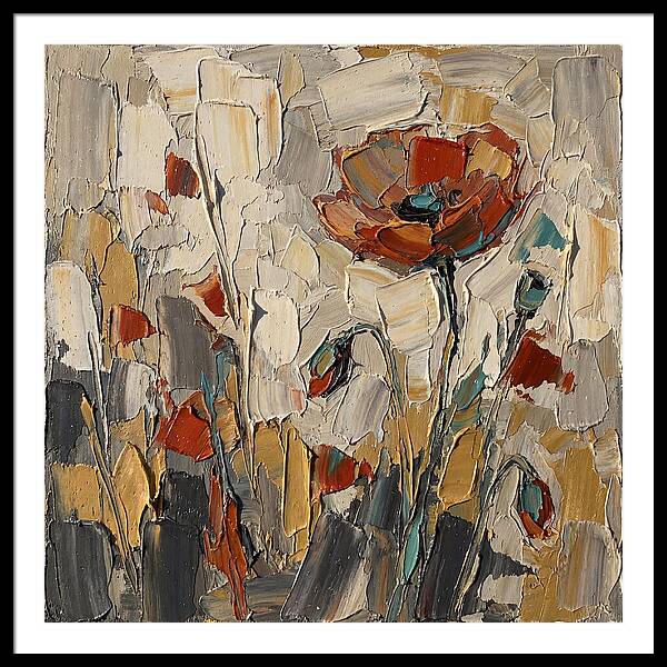 Poppy Fields In Palette Knife