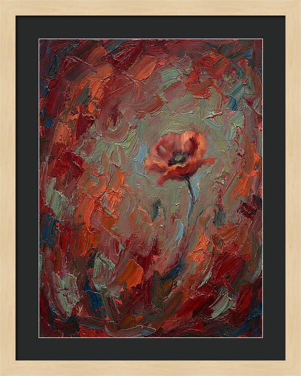 Poppy In Expressionist Style
