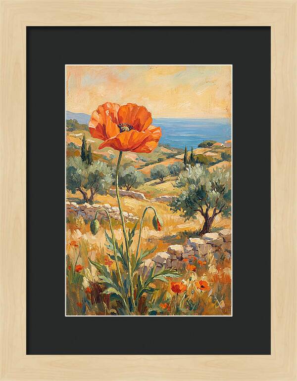 Poppy In The Mediterranean Landscape