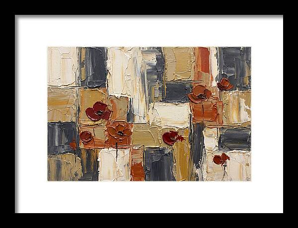 Poppy Landscape In Palette Knife