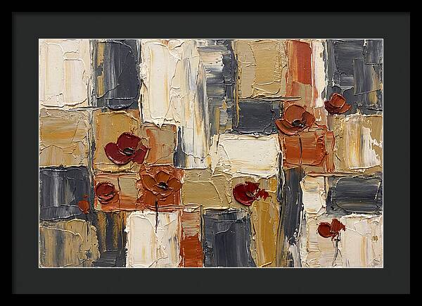 Poppy Landscape In Palette Knife