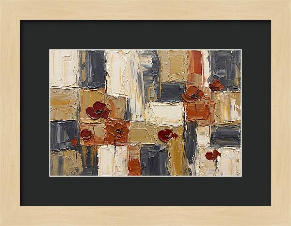 Poppy Landscape In Palette Knife