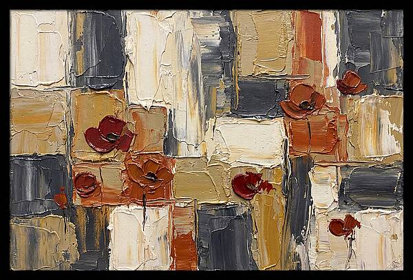 Poppy Landscape In Palette Knife
